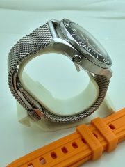 Omega Seamaster Diver 300M No-Date Edition Goes Orange Dual Strap Swiss Automatic Watch - Image 5