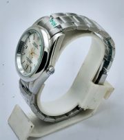 Rolex Oyster Perpetual White Steel Swiss Automatic Watch - Image 4