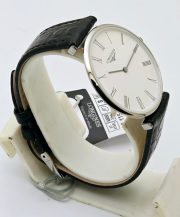 Longines La Grande Classique Ultra Slim Roman Mark Steel Leather Strap Watch - Image 5