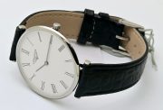 Longines La Grande Classique Ultra Slim Roman Mark Steel Leather Strap Watch - Image 6