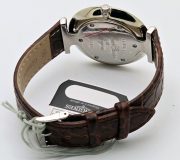 Longines La Grande Classique Ultra Slim Stick Mark Blue Steel Leather Strap Watch - Image 7