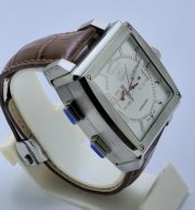 Tag Heuer Monaco 69 (Sixty-Nine) Analog/Digital White Limited Edition Watch - Image 5