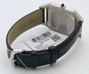 Cartier Santos Dumont Steel White Small Leather Strap Watch - Image 6