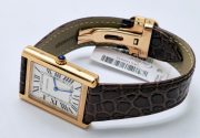Cartier Tank Solo Rose Gold Leather Strap Watch - Image 6
