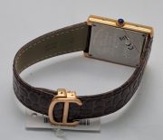Cartier Tank Solo Rose Gold Leather Strap Watch - Image 7