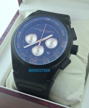 Porsche Design Chronograph Black Rubber Strap Watch - C