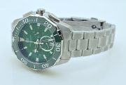 Tag Heuer Aquaracer Calibre 5 Chronograph Green Steel Watch - Image 6