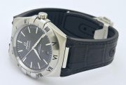 Omega Constellation Steel Black Strap Swiss Automatic Watch - Image 6