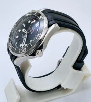 Omega Seamaster 50th Anniversary Steel Black Rubber Strap Swiss Automatic Watch - Image 4