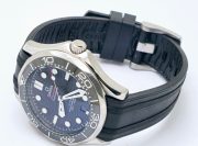 Omega Seamaster 50th Anniversary Steel Black Rubber Strap Swiss Automatic Watch - Image 6