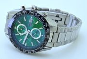 Tag Heuer Carrera Calibre Date Green Steel Watch - Image 6