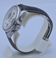 Tag Heuer Grand Carrera Calibre 17 RS 2 White Black Leather Strap Watch - Image 4