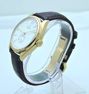 Rolex Cellini White Leather Strap Swiss Automatic Watch - Image 4