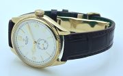 Rolex Cellini White Leather Strap Swiss Automatic Watch - Image 6