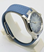 OMEGA SEAMASTER AQUA TERRA STONE BLUE RUBBER STRAP SWISS AUTOMATIC WATCH - Image 5