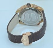Tag Heuer Grand Carrera Calibre 36 White Rose Gold Leather Strap Watch - Image 7