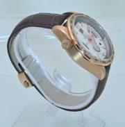 Tag Heuer Grand Carrera Calibre 36 White Rose Gold Leather Strap Watch - Image 5