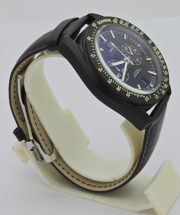Omega Speedmaster Dark Side of the Moon Black Leather Strap Watch - Image 5