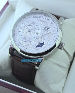 A. Lange & Shone Grand Lange 1 Moon Phase Steel White Swiss Automatic Watch