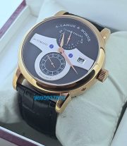 A. Lange & Shone Zeitwerk Rose Gold Black Swiss Automatic Watch
