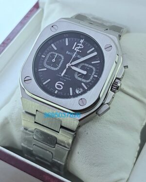 Top Quality BR05 Black Steel First Copy Replica Watches IN