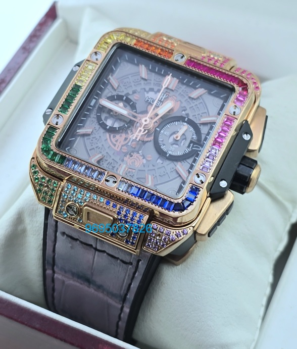 Hublot Square Bang Unico Rainbow Watch