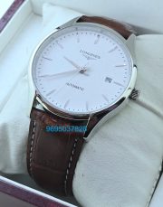 Longines Master Collection White Steel 2 Leather Strap Swiss Automatic Watch