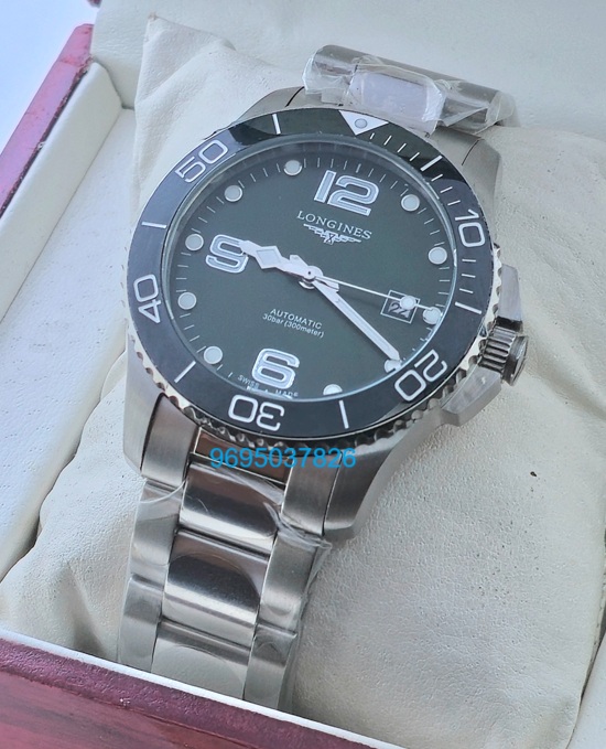 Longines Hydroconquest Green Swiss Automatic Watch