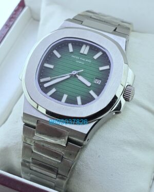 Patek Philippe Nautilus Steel Green Swiss Automatic Watch