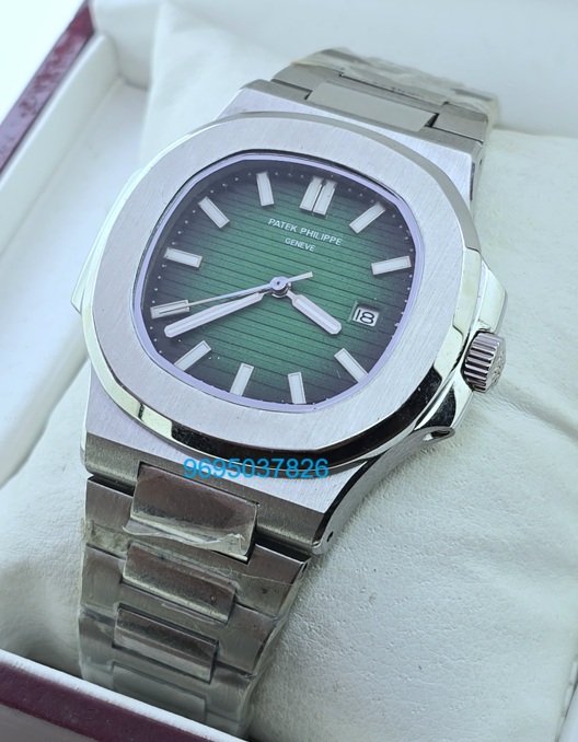 Patek Philippe Nautilus Steel Green Swiss Automatic Watch