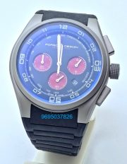 Porsche Design Chronograph Black Rubber Strap Watch - B