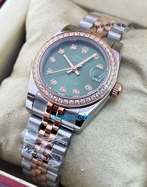 Rolex Datejust Diamond Bezel White Mother Of Pearl