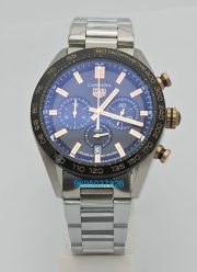 Tag Heuer Carrera Sport Black Chronograph Steel Watch
