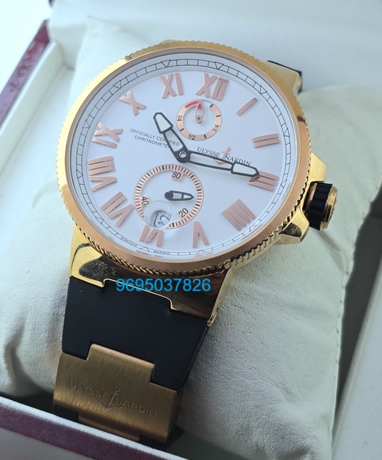 Ulysse Nardin Maxi Marine Rose Gold White
