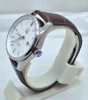 Tag Heuer Carrera Calibre 5 Date Leather Strap White Swiss Automatic Watch - Image 4