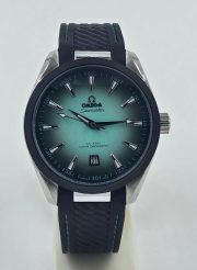 Omega Seamaster Aqua Terra Turquoise Black Bezel Swiss Automatic Watch - Image 3