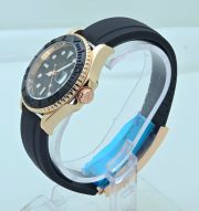 Rolex Yacht Master Rose Gold Black Rubber Strap Swiss Automatic Watch - Image 4