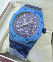 Audemars Piguet Royal Oak Perpetual Calendar Blue Swiss Automatic Watch