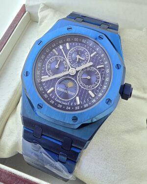 Audemars Piguet Royal Oak Perpetual Calendar Blue Swiss Automatic Watch