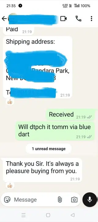 Customer Review Watchocart