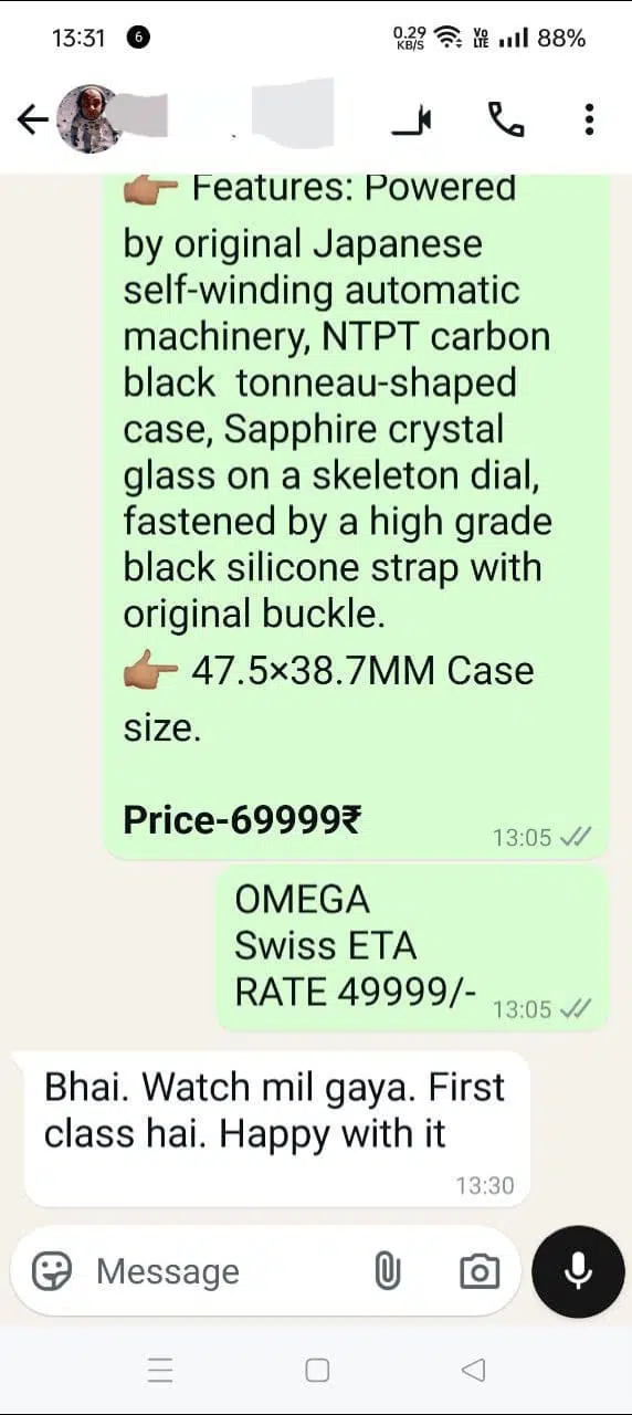 Customer Review Watchocart