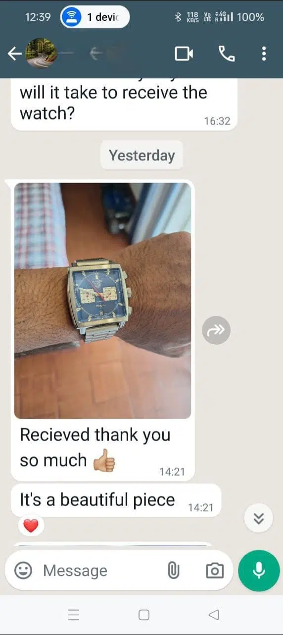 Customer Review Watchocart