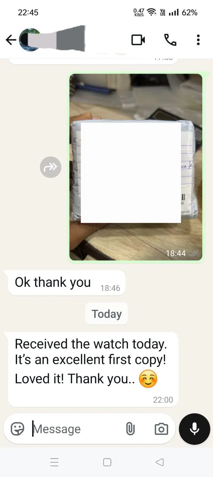 Customer Review Watchocart