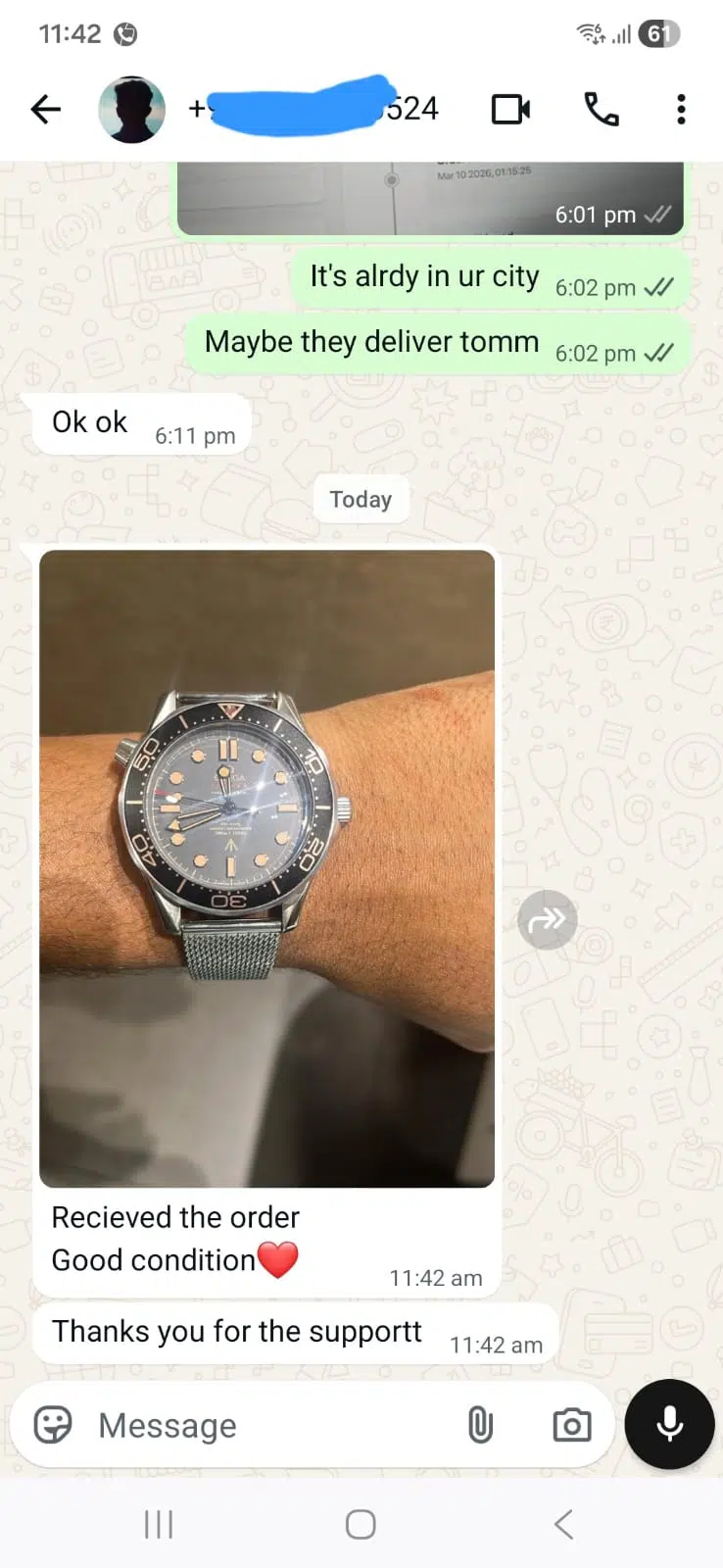 Customer Review Watchocart