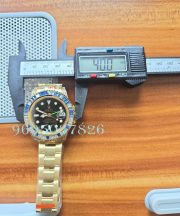 Rolex GMT Master ii White & Blue Ruby Bezel Golden Swiss ETA 3285 Valjoux Automatic Movement Watch - Image 10
