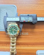 Rolex GMT Master II Golden Green Swiss ETA 3285 Valjoux Movement Watch - Image 10