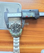 Rolex GMT Master II Destro Left-Handed Oyster Bracelet Swiss ETA 7750 Valjoux Movement Watch - Image 10
