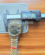 Rolex Date-Just Roman Mark Grey Dual Tone Swiss ETA Automatic 2836 Valjoux Movement Watch - Image 11