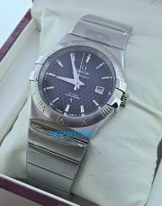 Omega Constellation Double Eagle Black Steel Watch