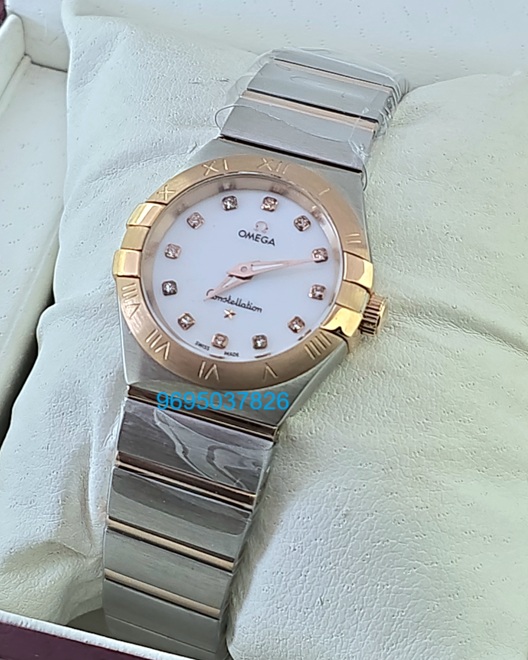 Omega Constellation Diamond Mark Mother Of Pearl Dial Ladies Watch